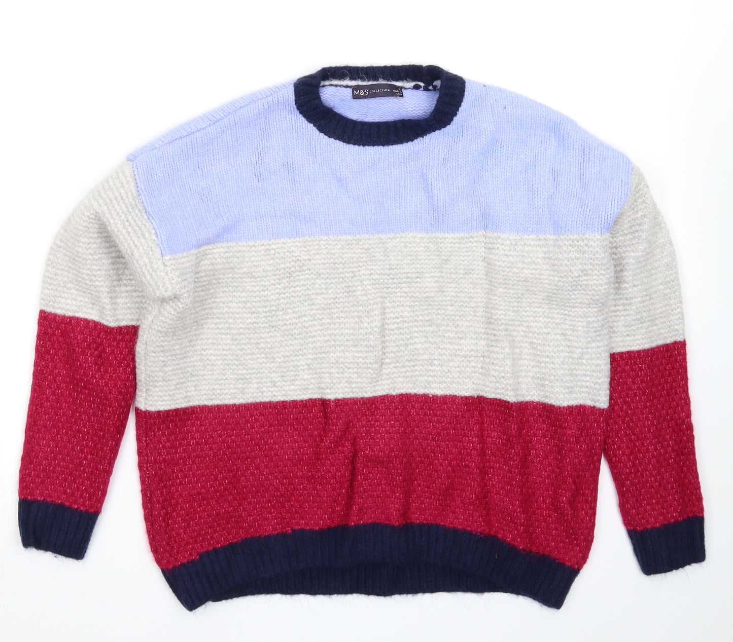 Marks and Spencer Womens Multicoloured  Knit Pullover Jumper Size L
