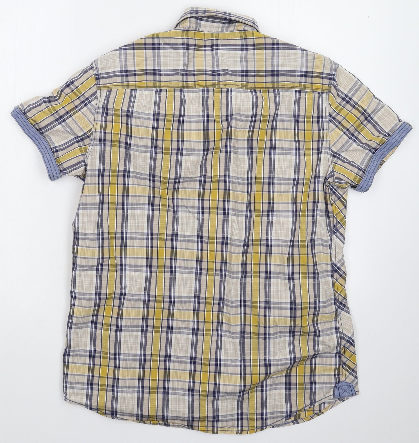NEXT Mens Multicoloured Check   Button-Up Size M