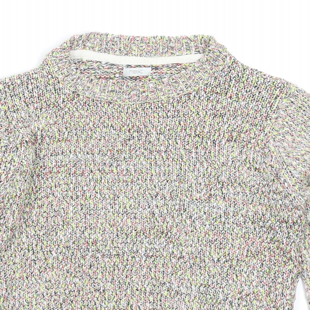 NEXT Girls Multicoloured  Knit Pullover Jumper Size 9-10 Years