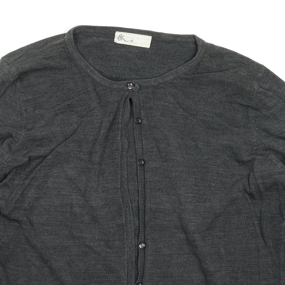 BHS Womens Grey  Knit Cardigan Jumper Size 14