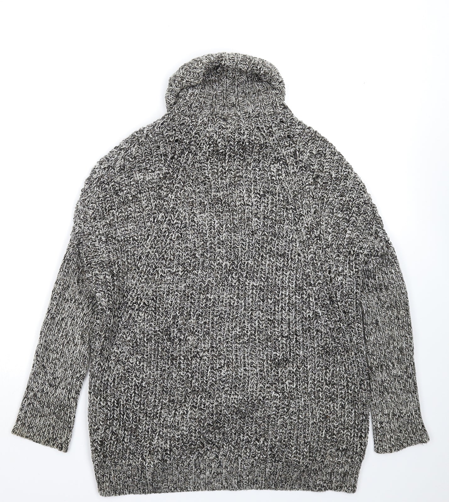 Topshop Womens Grey  Knit Pullover Jumper Size 8  - Oversized