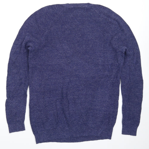 Paul Costelloe Mens Blue  Knit Pullover Jumper Size L