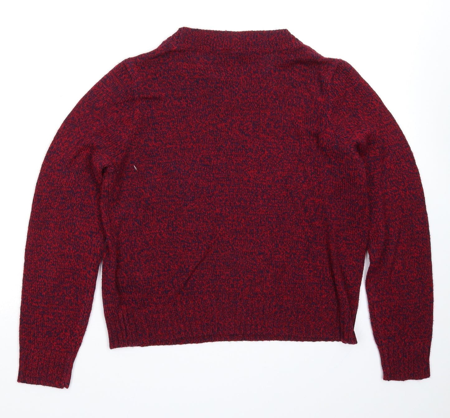 Divided Womens Red  Knit Pullover Jumper Size S