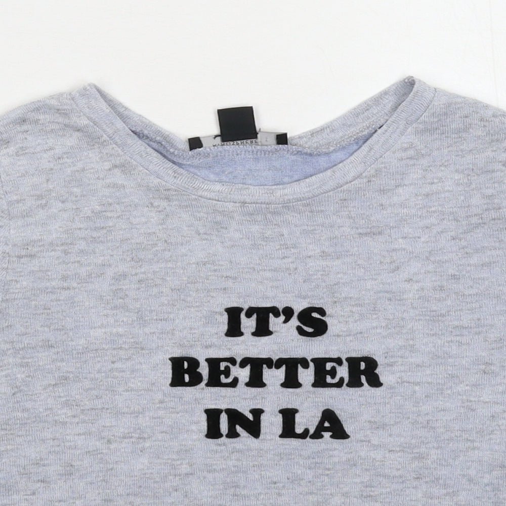 Atmosphere Womens Grey   Basic T-Shirt Size 8