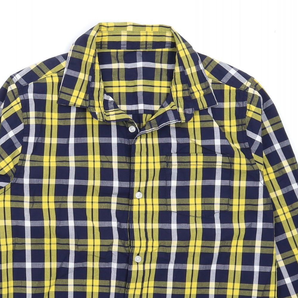 Dunnes Stores Mens Multicoloured Check   Button-Up Size XS