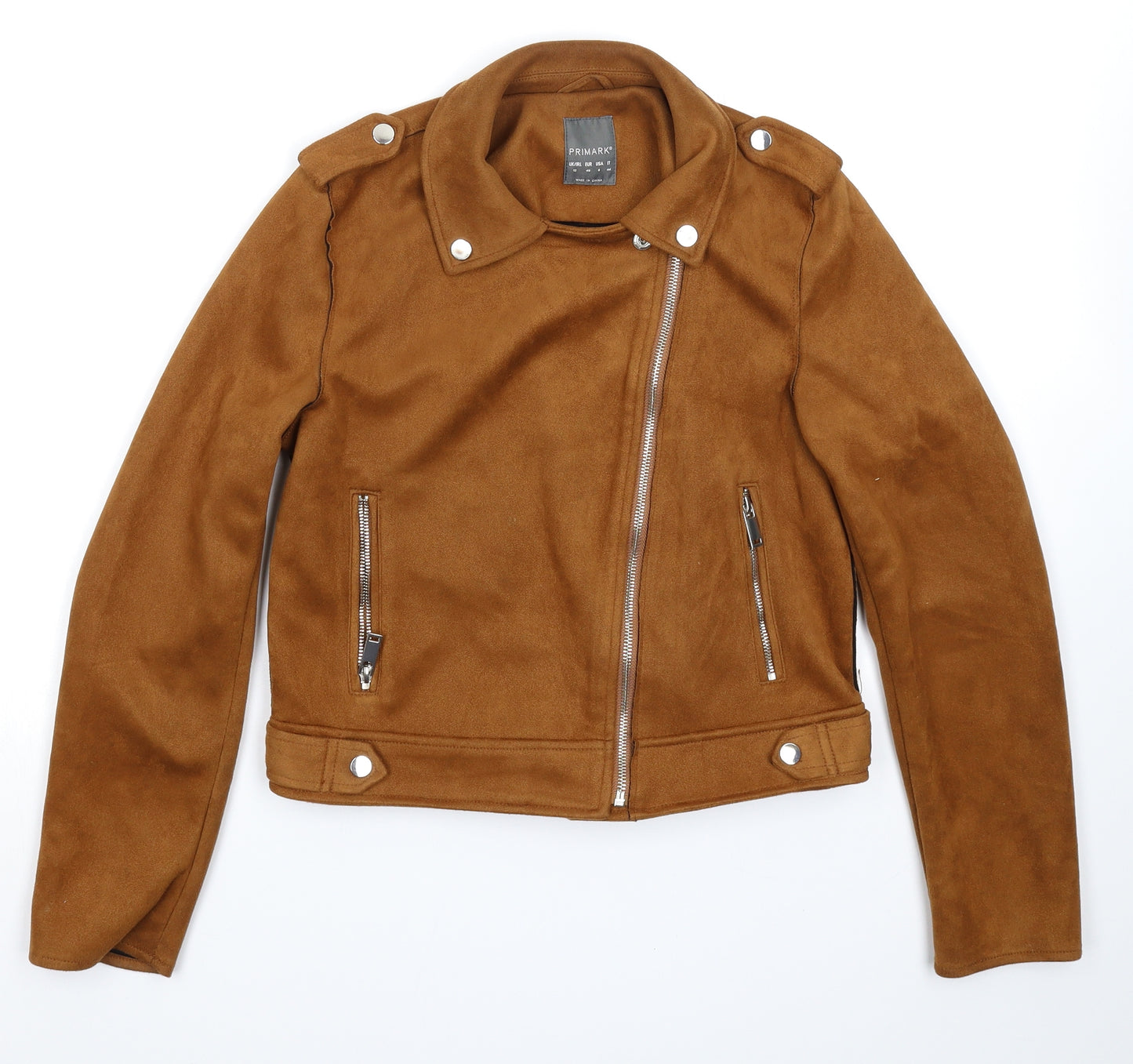 Primark Womens Brown   Jacket  Size 12  - Faux Leather