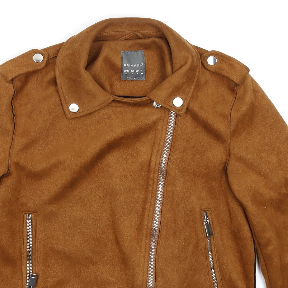 Primark Womens Brown   Jacket  Size 12  - Faux Leather