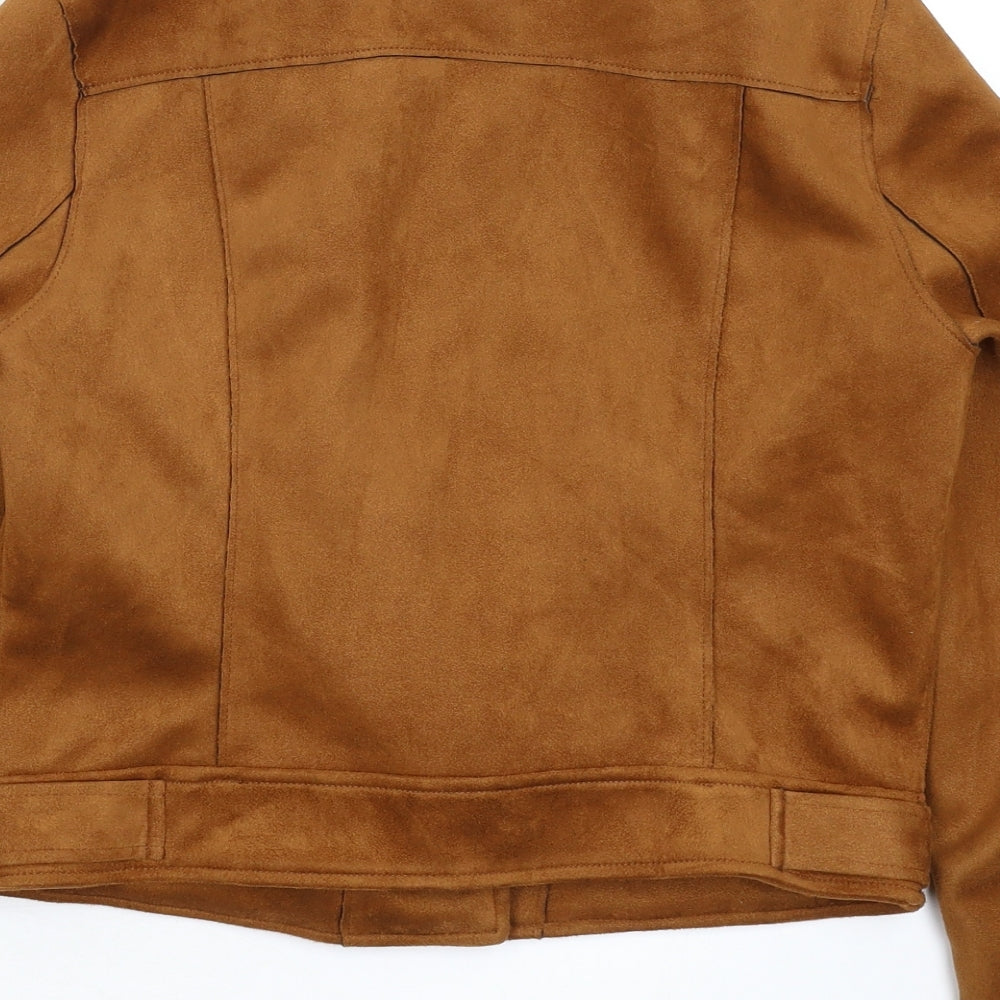 Primark Womens Brown   Jacket  Size 12  - Faux Leather