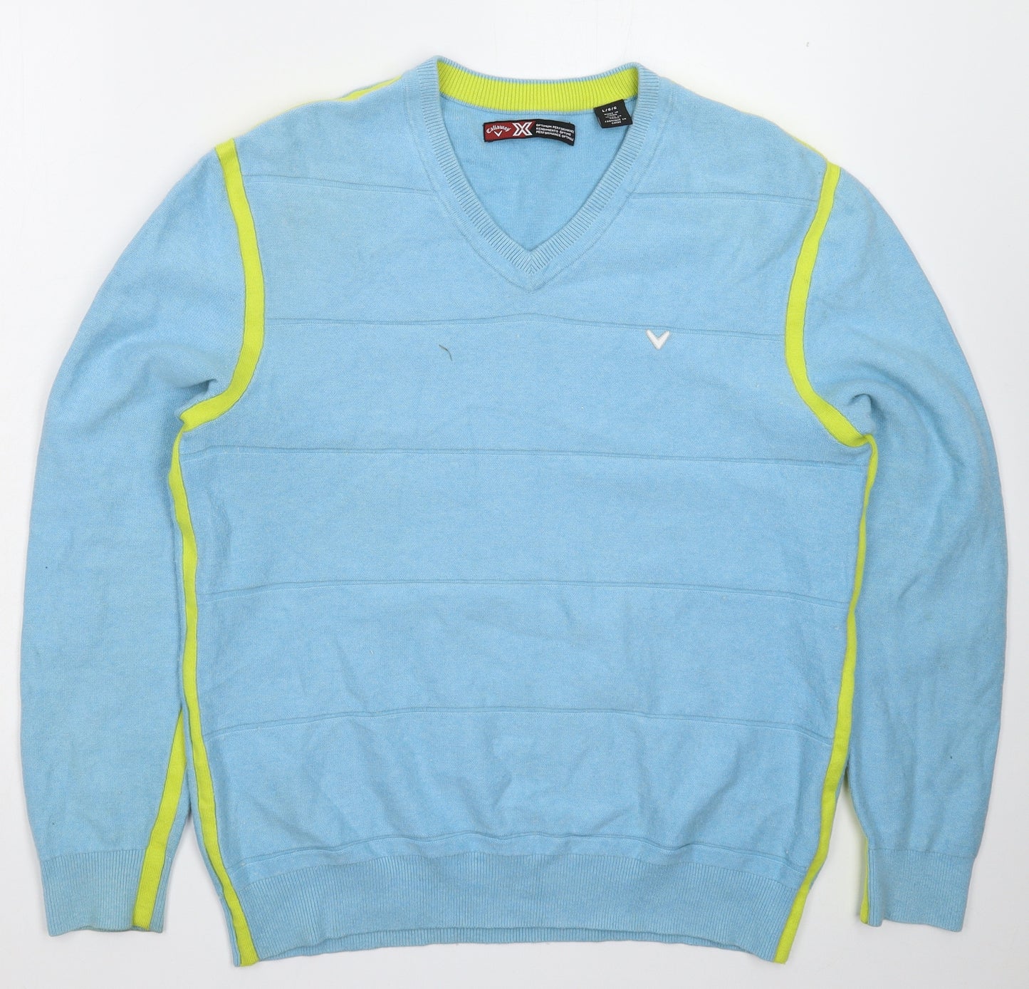 Callaway Mens Blue  Knit Pullover Jumper Size L