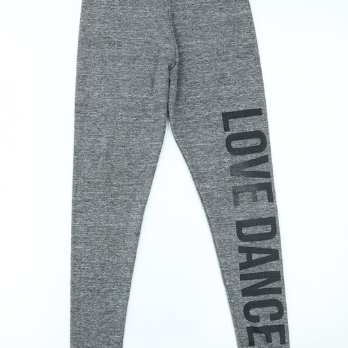 Pep&co Girls Grey   Jogger Trousers Size 10-11 Years - leggings, love dance