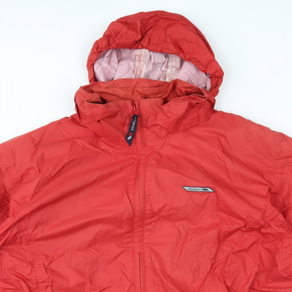 Trespass Womens Red   Rain Coat Coat Size L
