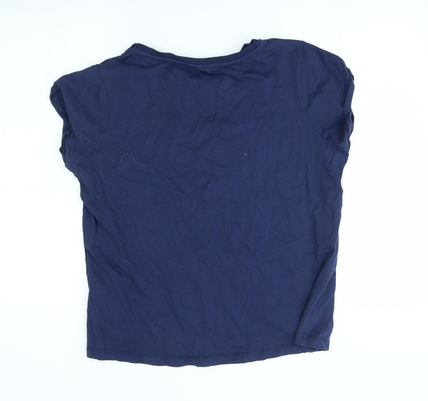 George Womens Blue   Basic T-Shirt Size 12  - naughty is the new nice, christmas