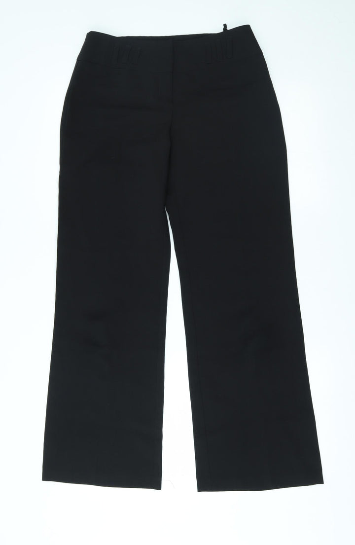 New Look Womens Black Trousers Size 10 L28 in