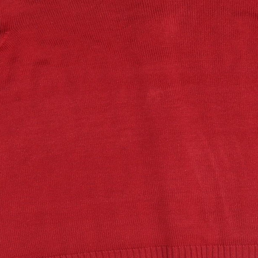 BM Womens Red   Cardigan Jumper Size S