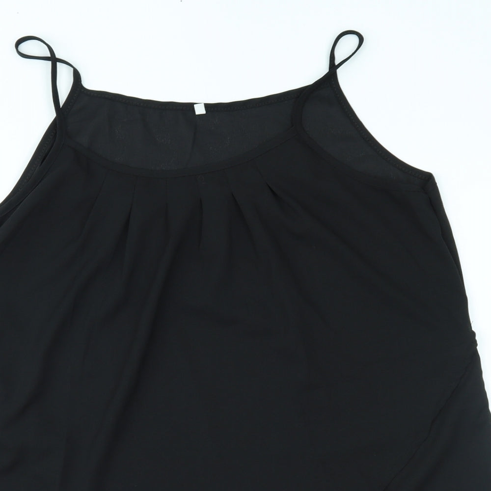 Preworn Womens Black   Basic Tank Size L