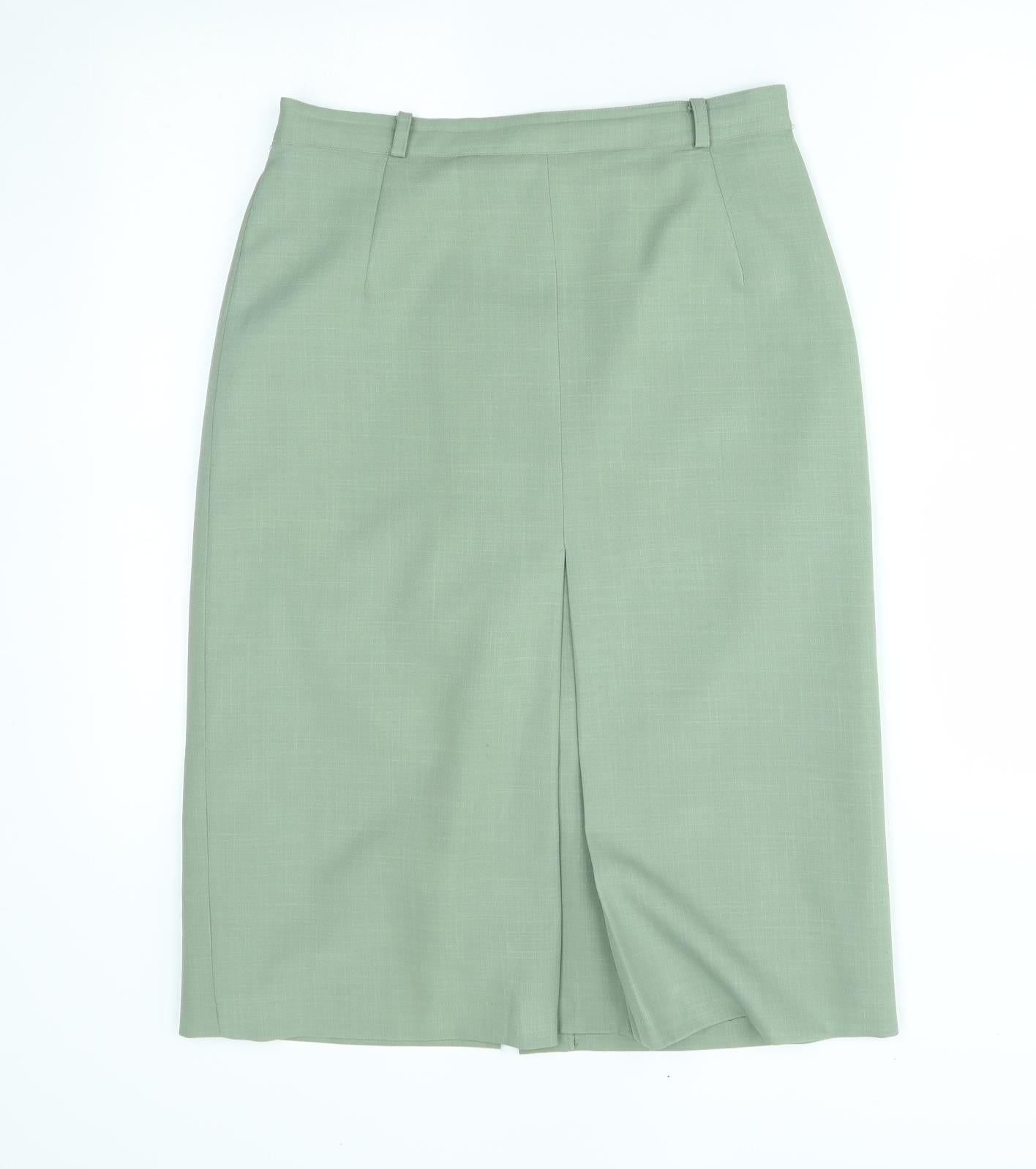 bonmarche Womens Green   Straight & Pencil Skirt Size 12