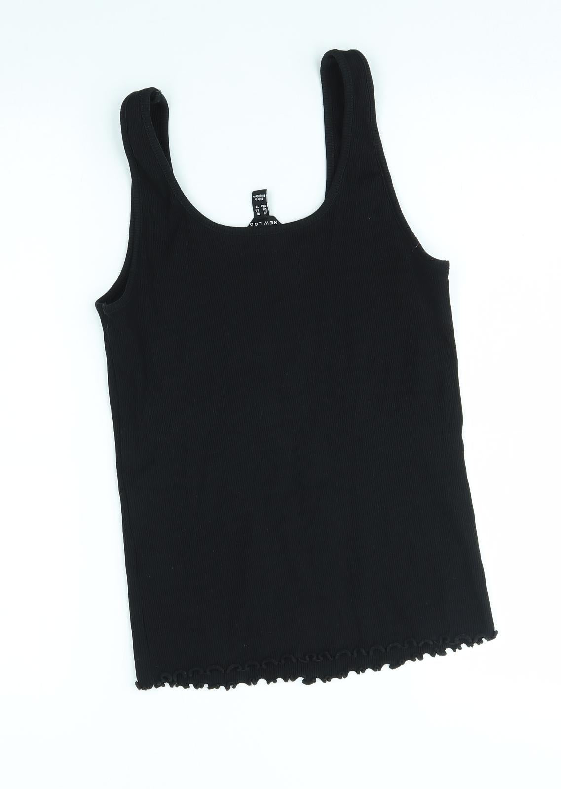 New Look Womens Black   Basic Tank Size 16