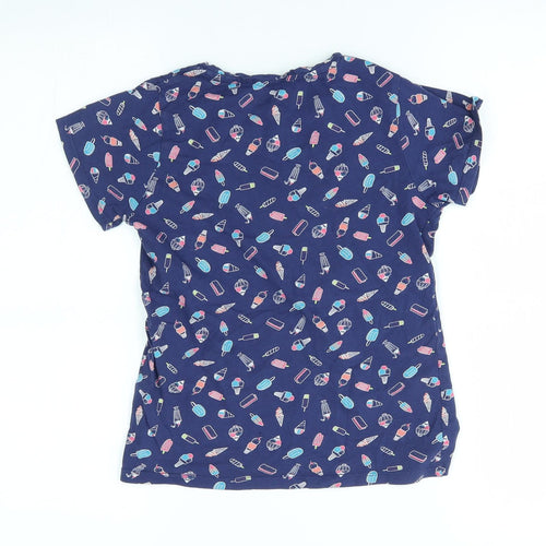 hulabaloo Girls Blue    Pyjama Top Size 9-10 Years  - ice cream