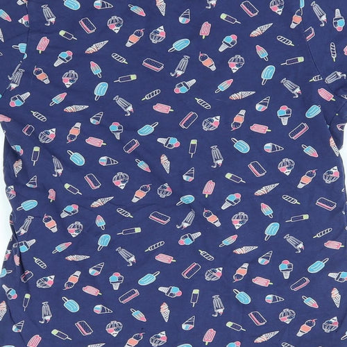 hulabaloo Girls Blue    Pyjama Top Size 9-10 Years  - ice cream