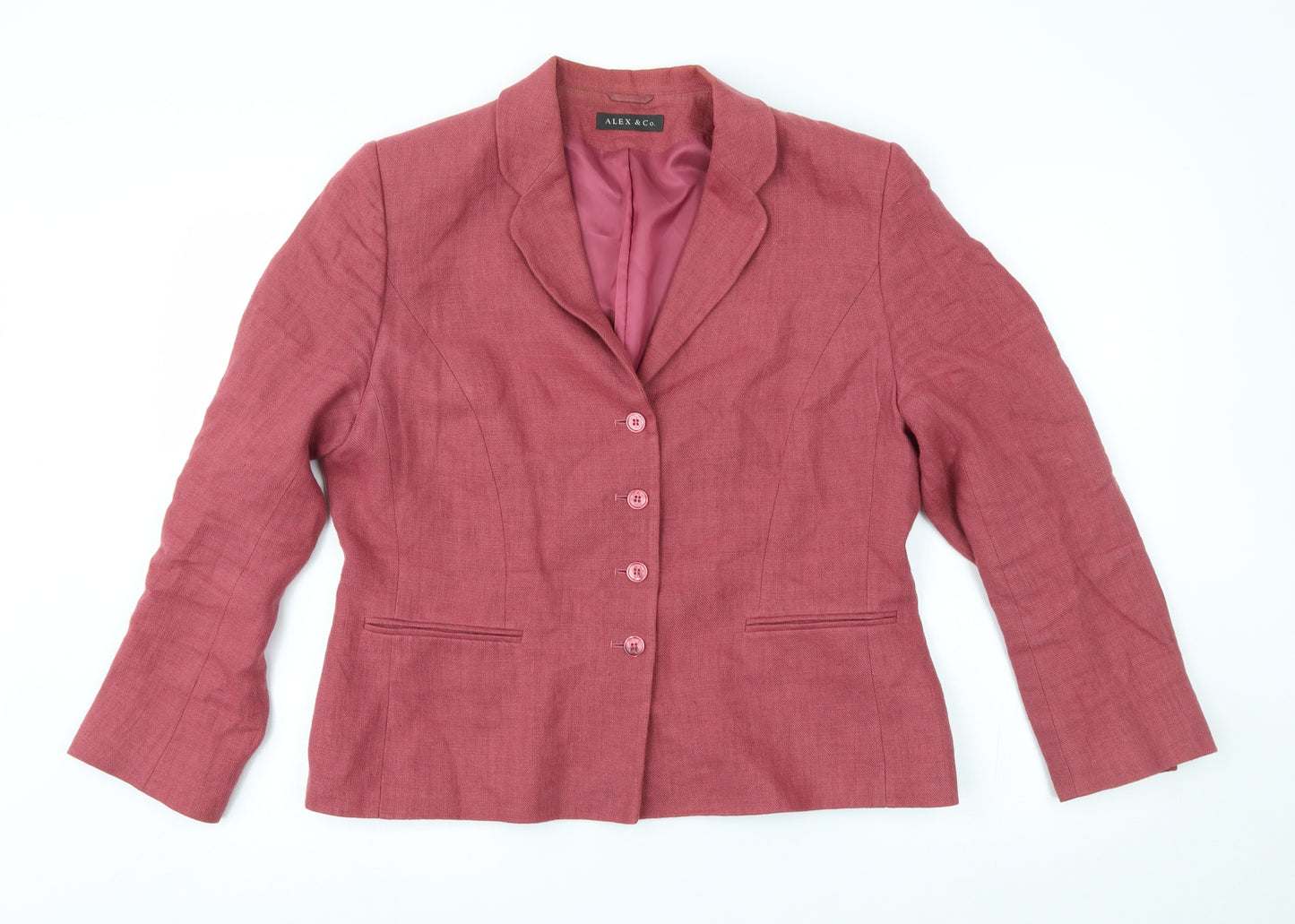 Alex & Co Womens Red   Jacket Blazer Size 16