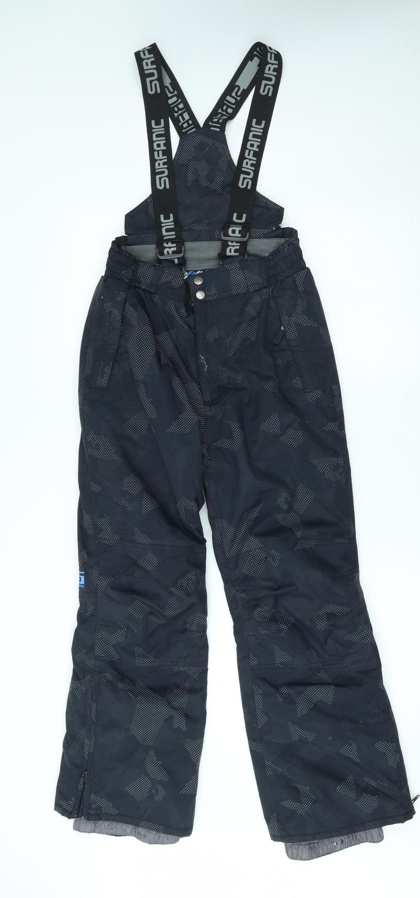 Surfanic Boys Black   Ski Salopettes Ski Trousers Size 12 Years