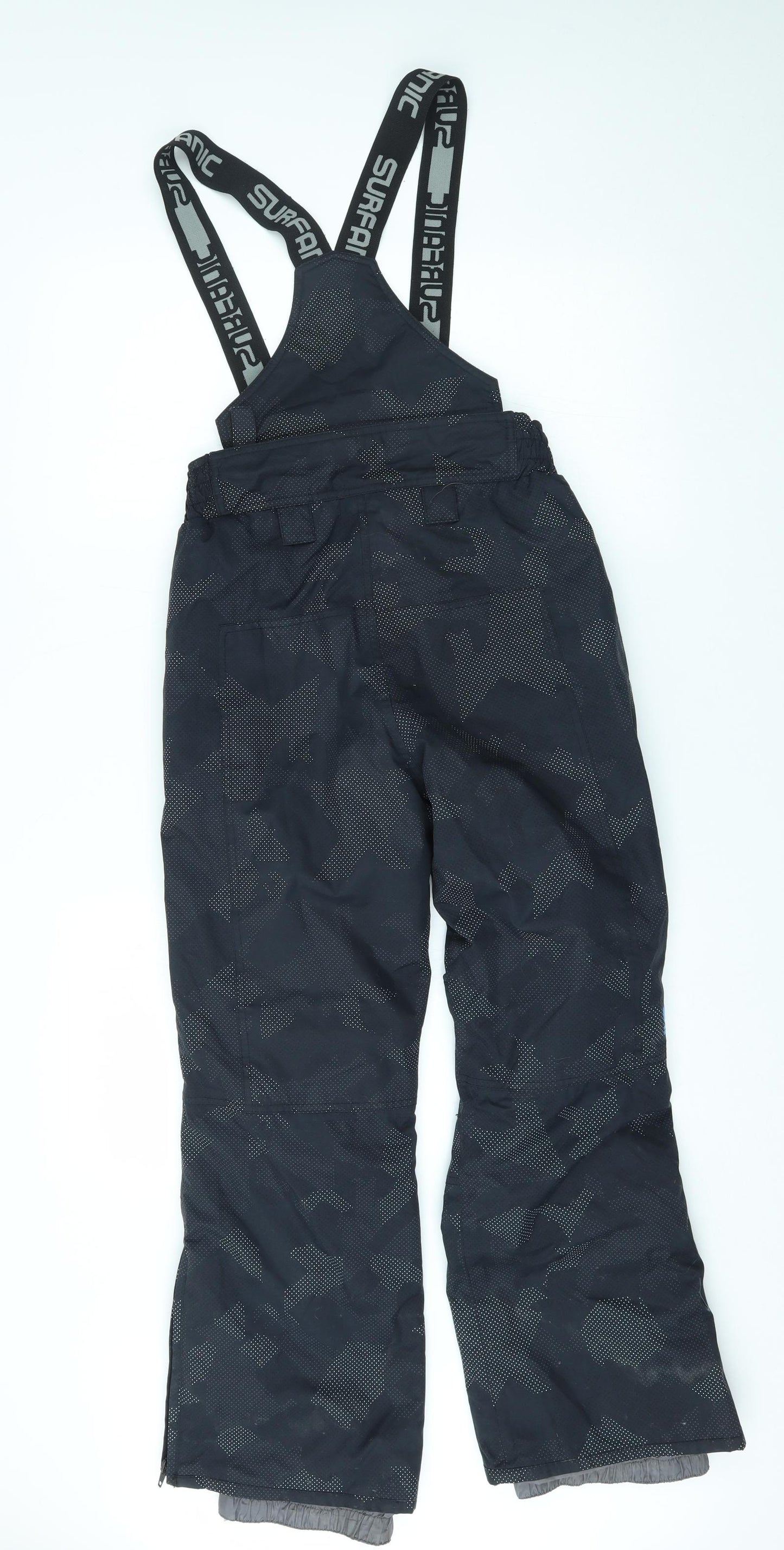 Surfanic Boys Black   Ski Salopettes Ski Trousers Size 12 Years