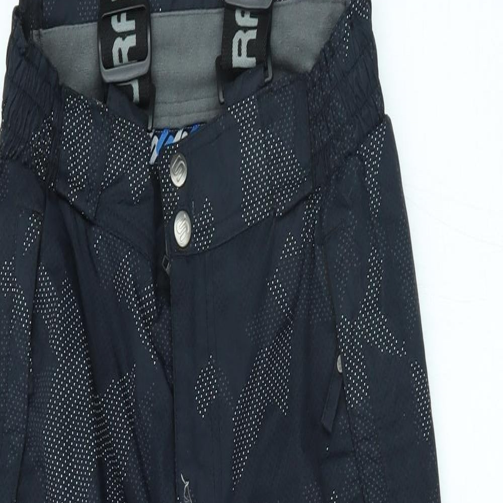 Surfanic Boys Black   Ski Salopettes Ski Trousers Size 12 Years