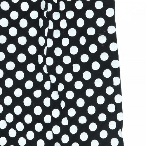 Preworn Womens Black Polka Dot  Straight & Pencil Skirt Size XL