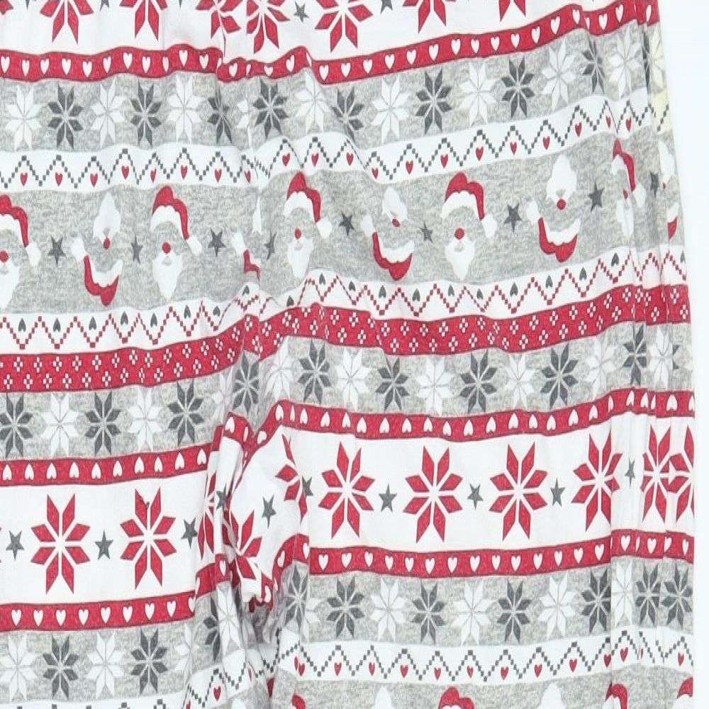 F&F Womens Grey Fair Isle   Pyjama Pants Size 16  - christmas