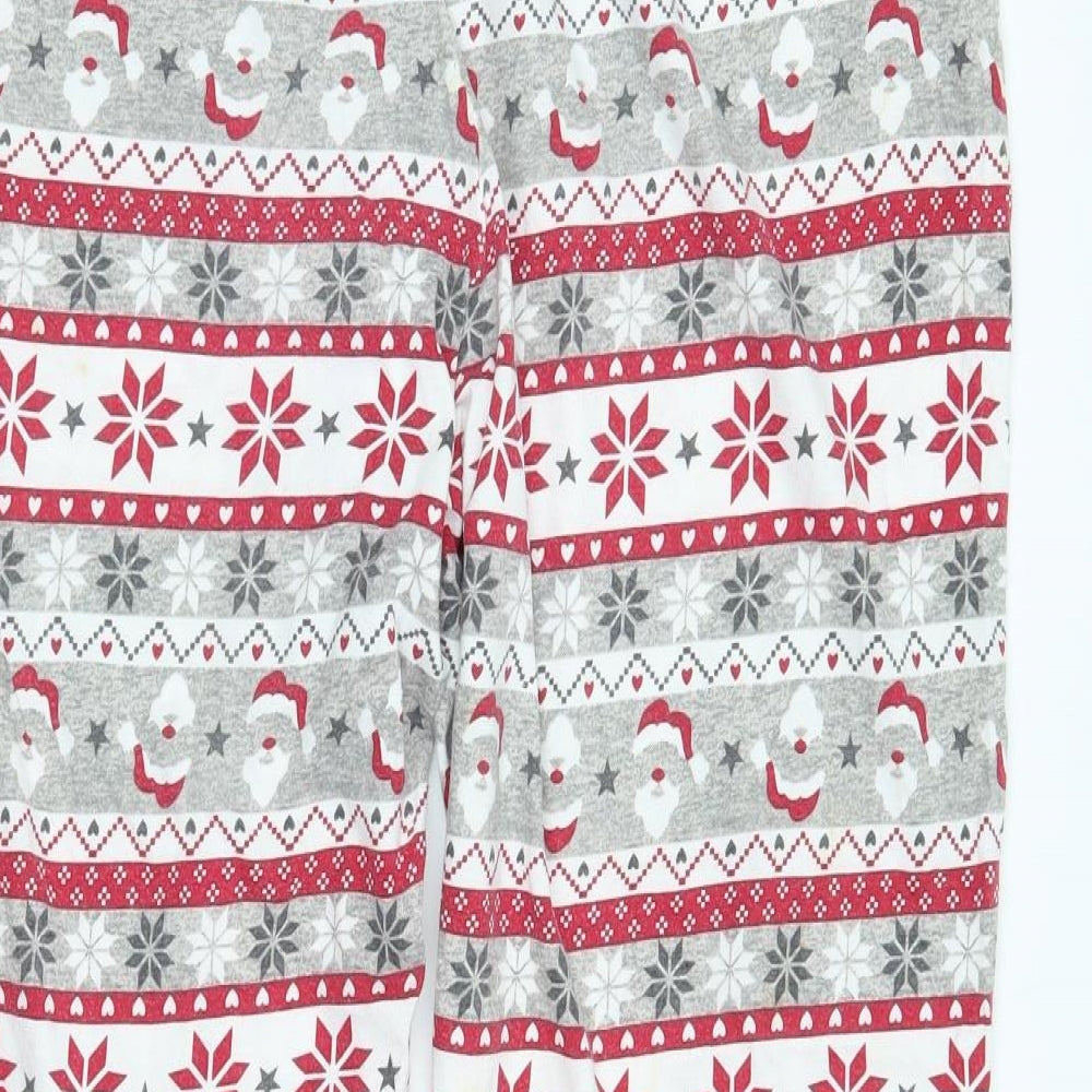 F&F Womens Grey Fair Isle   Pyjama Pants Size 16  - christmas