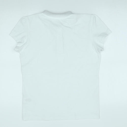 George Girls White   Basic Polo Size 14-15 Years