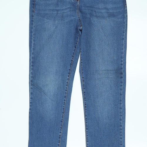 NEXT Womens Blue   Straight Jeans Size 14 L28 in