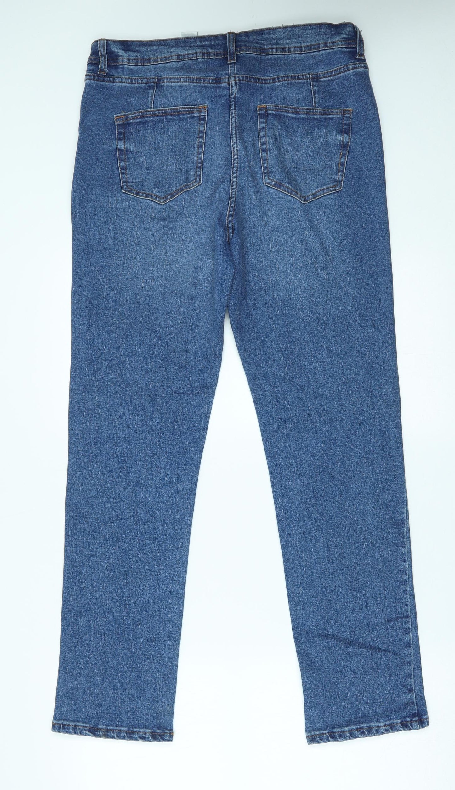 NEXT Womens Blue   Straight Jeans Size 14 L28 in