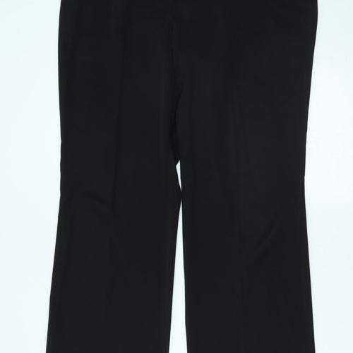 M&S Womens Black   Trousers  Size 16 L28 in