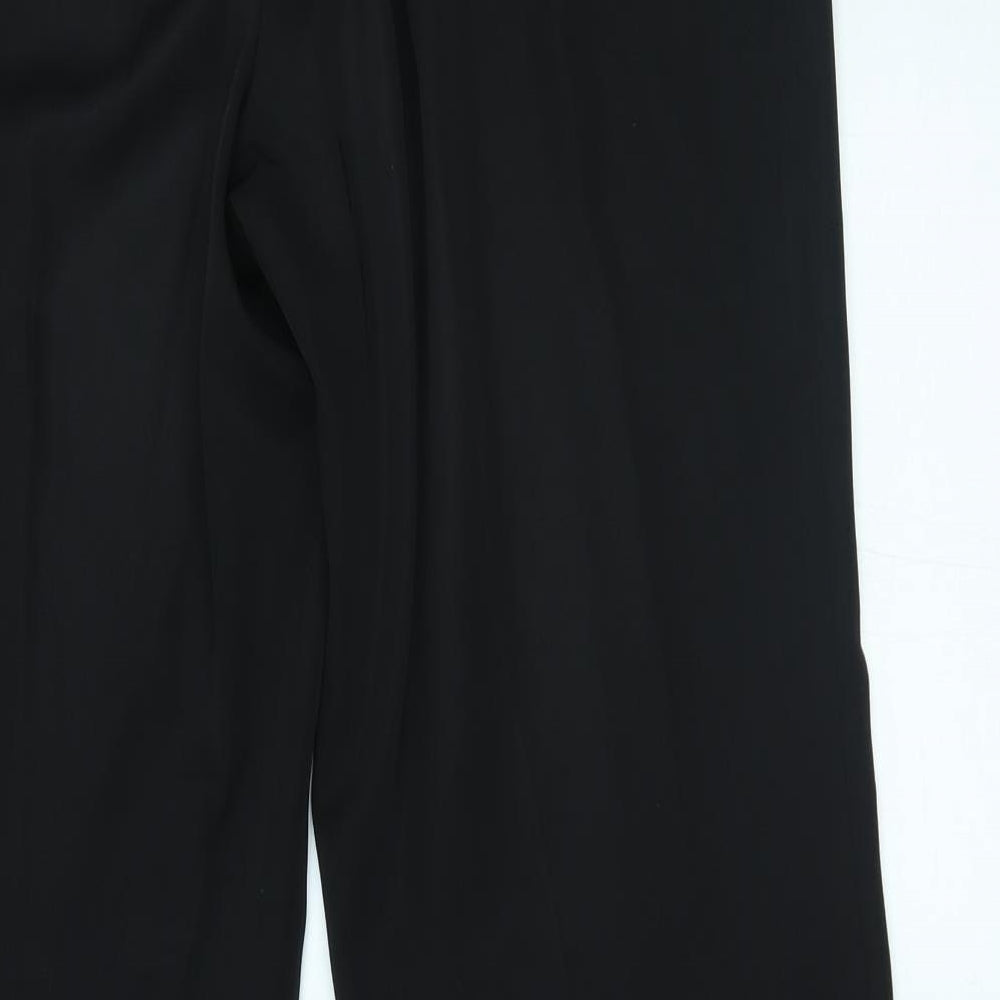 M&S Womens Black   Trousers  Size 16 L28 in