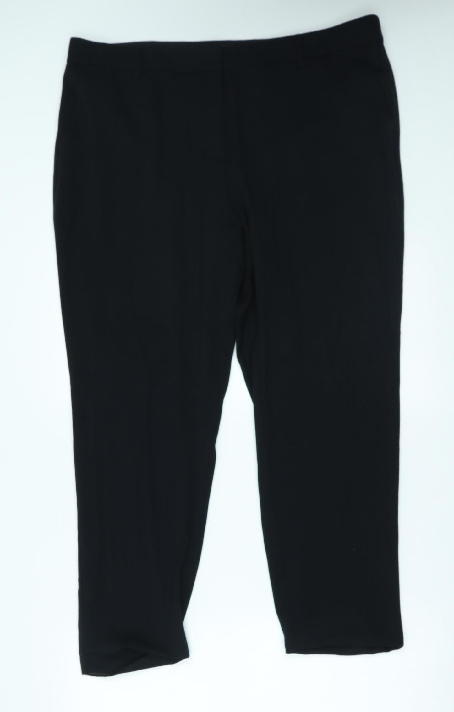 M&S Womens Black   Capri Trousers Size 18 L26 in