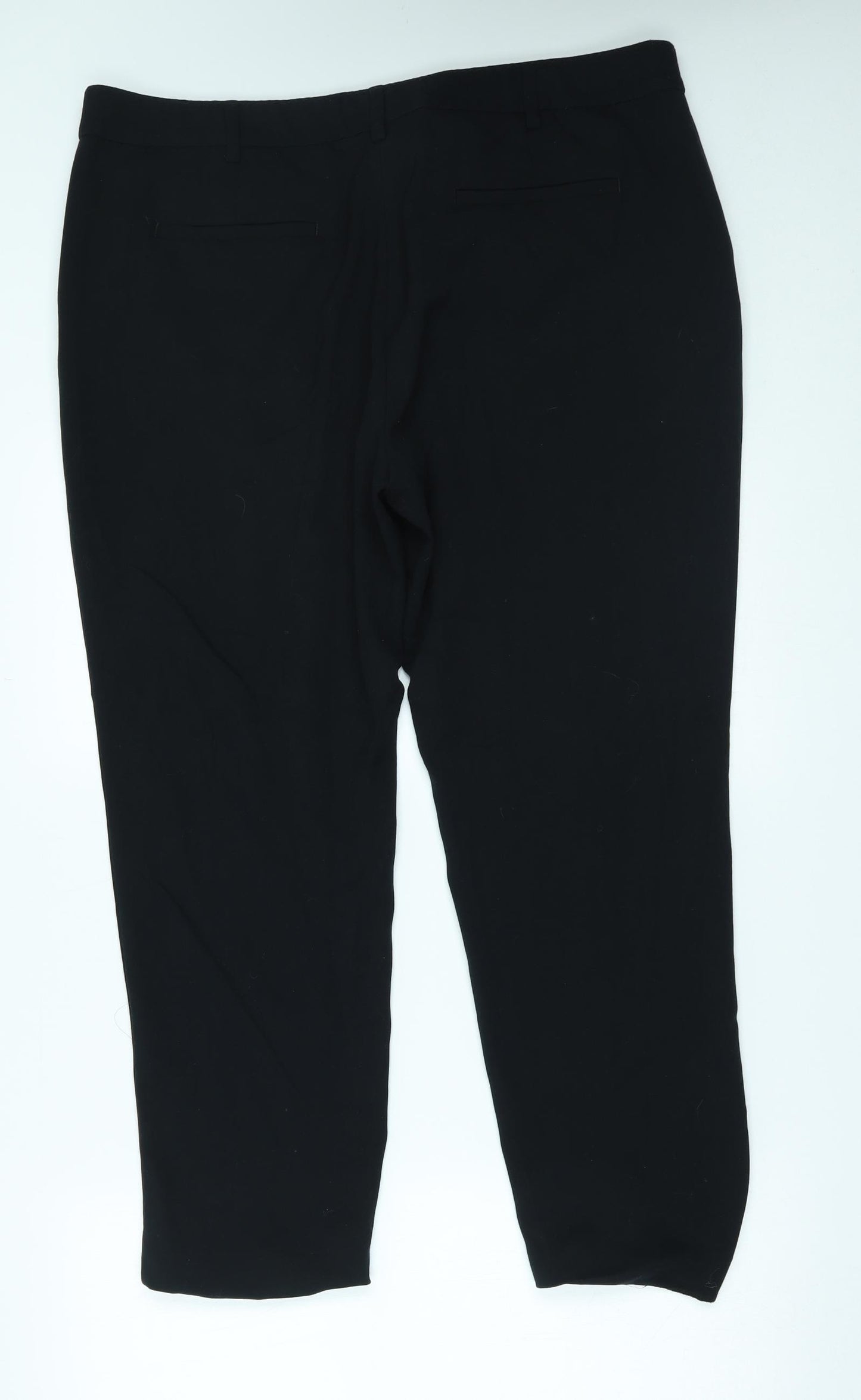 M&S Womens Black   Capri Trousers Size 18 L26 in