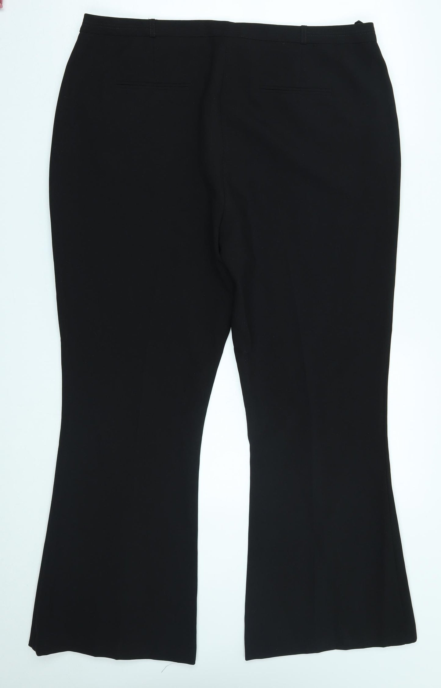 Peacocks Womens Black   Bloomer Trousers Size 18 L28 in - bootcut