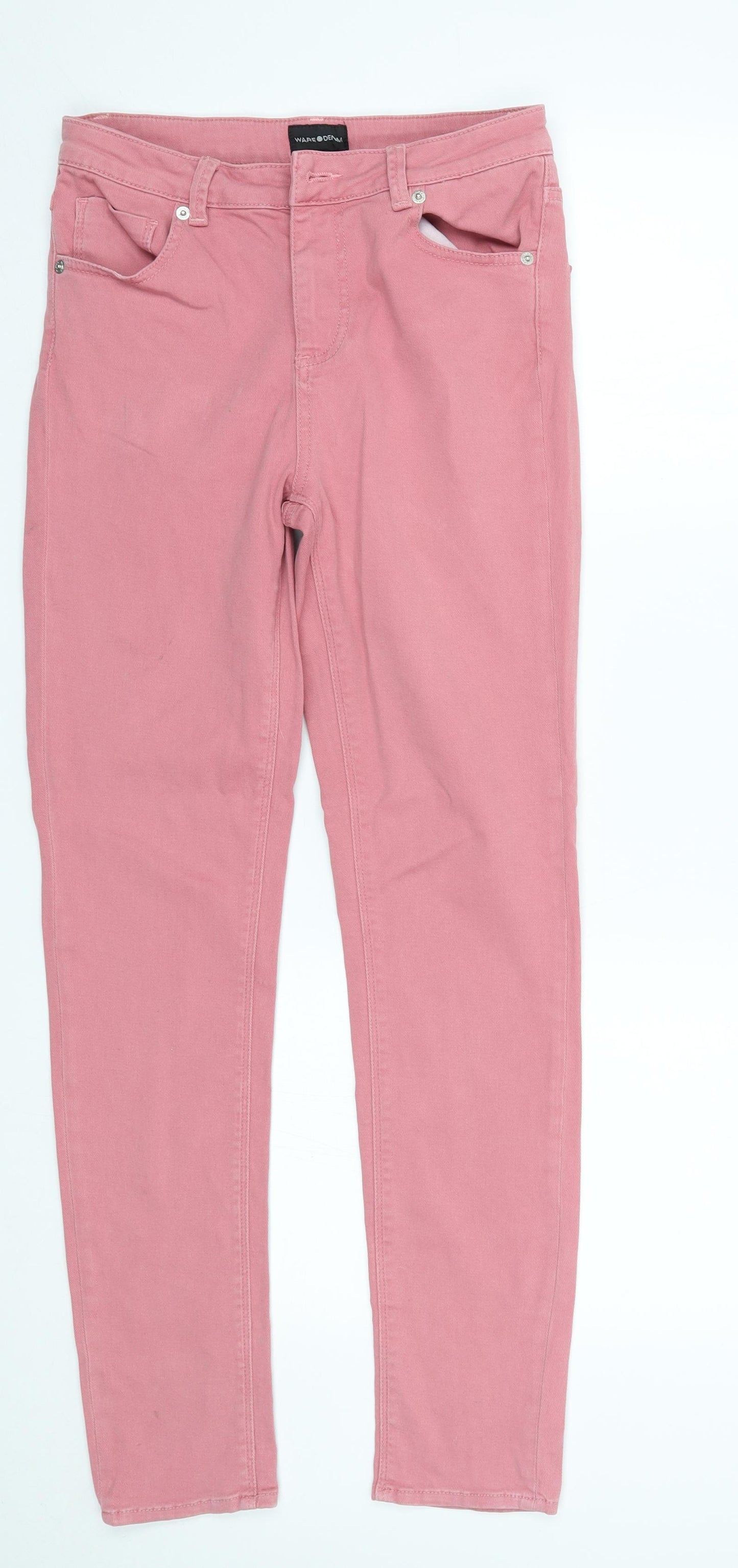 Warehouse Womens Pink   Straight Jeans Size 10 L29 in