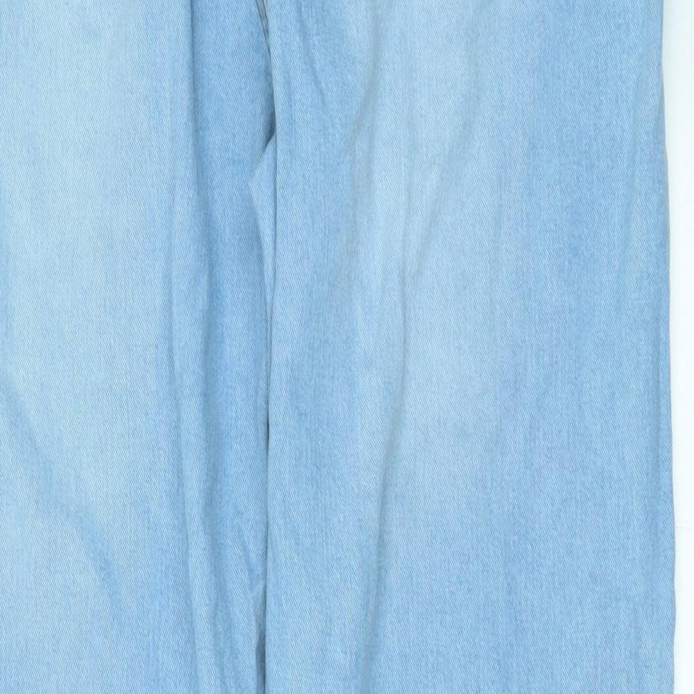 PRETTYLITTLETHING Womens Blue   Straight Jeans Size 18 L28 in