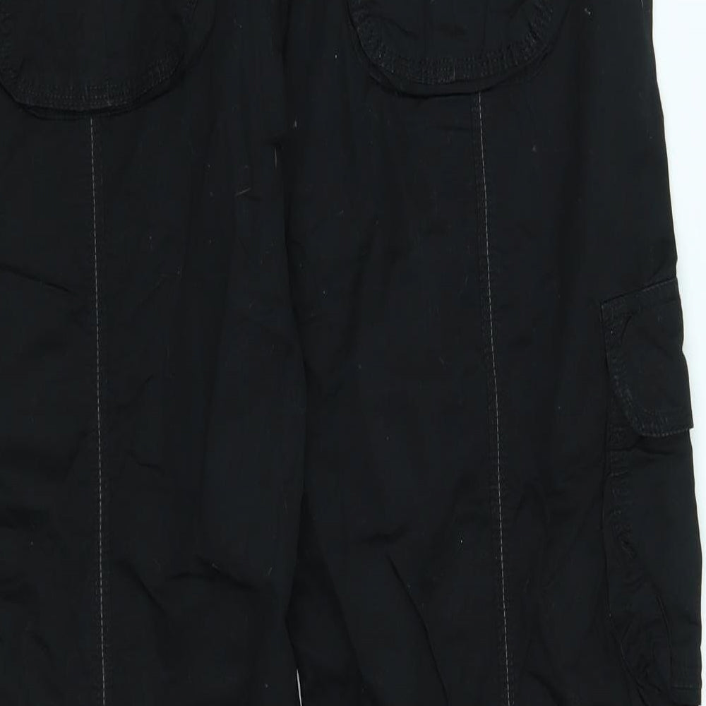 denim co Womens Black   Cargo Trousers Size 12 L31 in