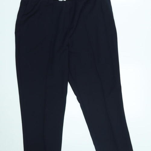 Classic Womens Blue   Capri Trousers Size 16 L25 in