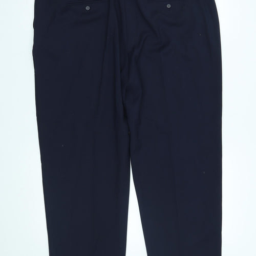 M&S Womens Blue   Trousers  Size 16 L28 in