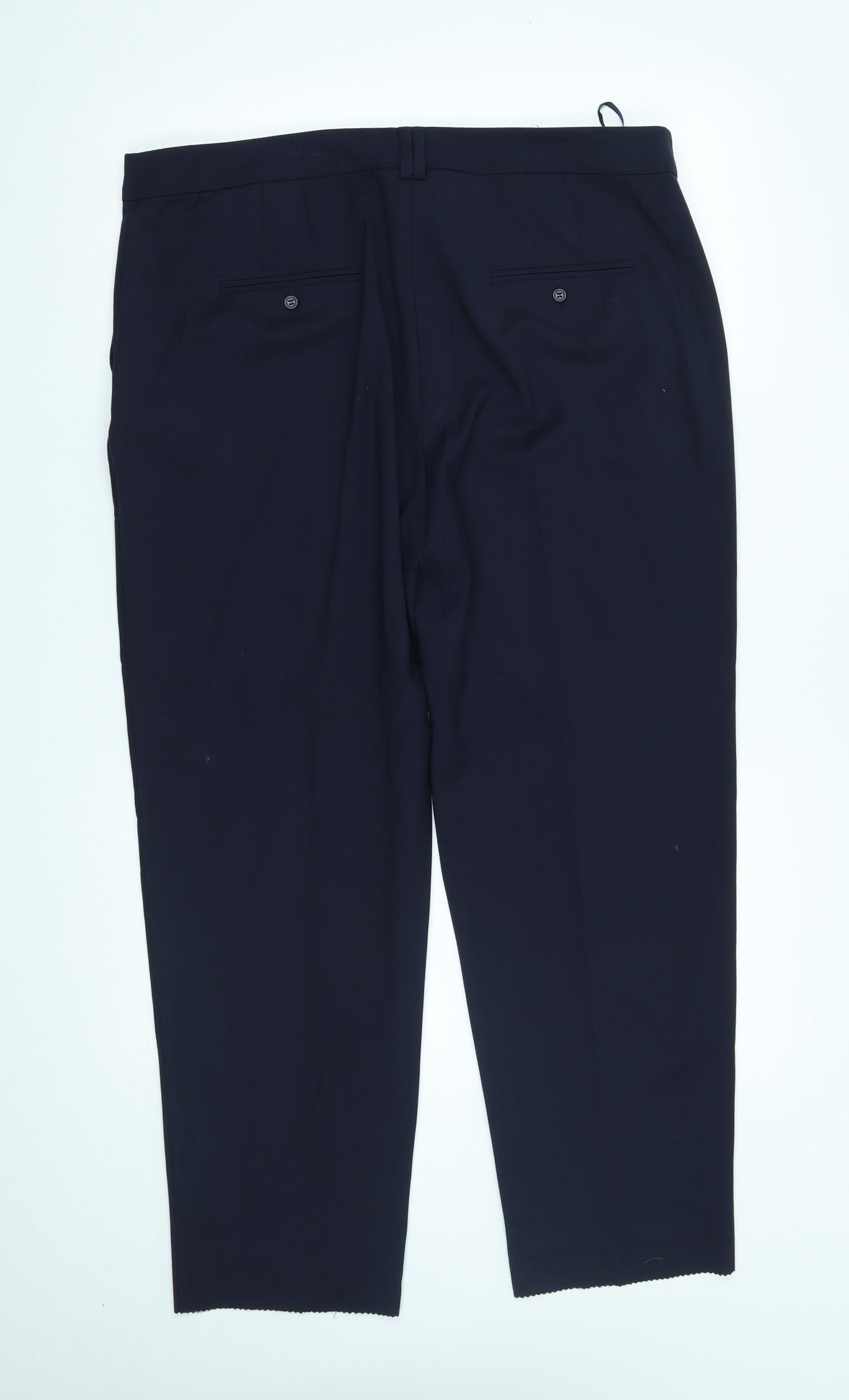 M&S Womens Blue   Trousers  Size 16 L28 in
