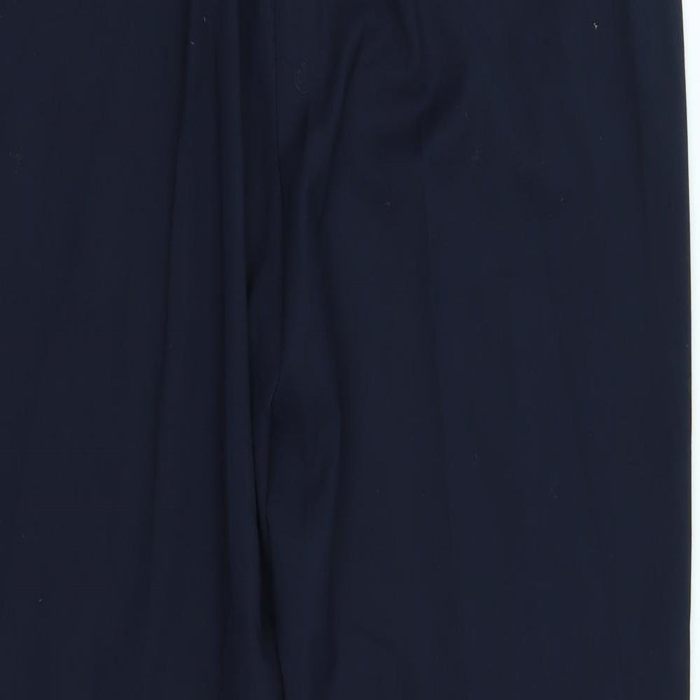 M&S Womens Blue   Trousers  Size 16 L28 in