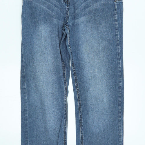 George Womens Blue   Straight Jeans Size 12 L30 in - double jean look