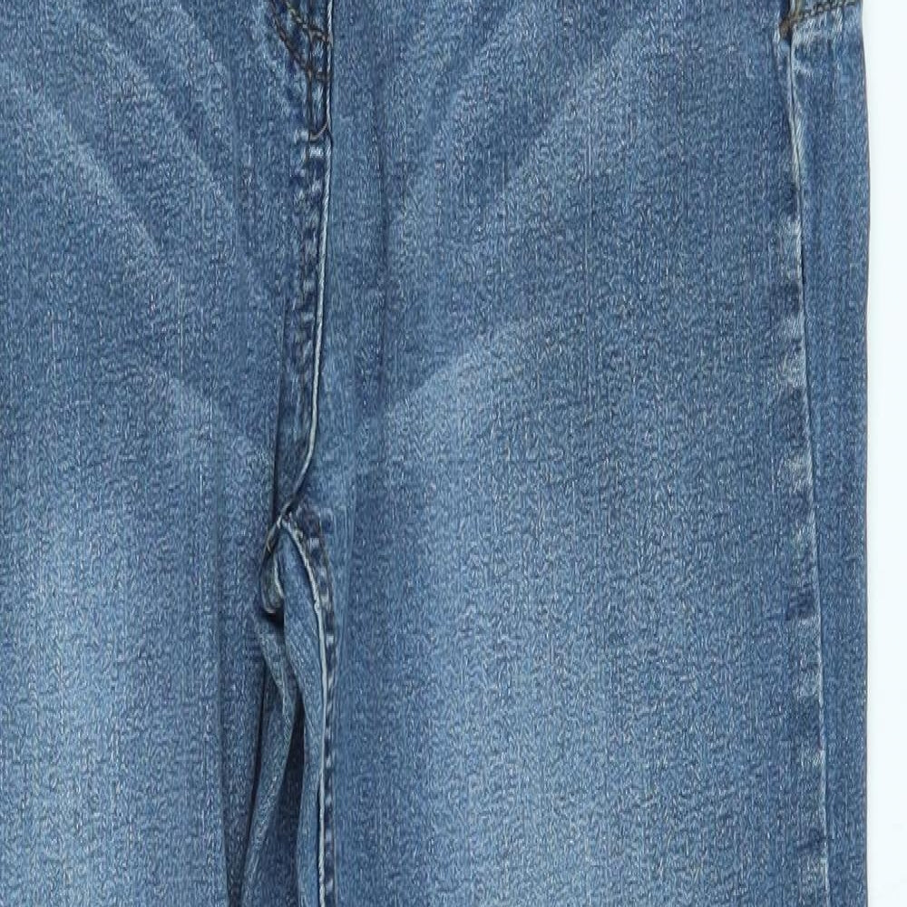 George Womens Blue   Straight Jeans Size 12 L30 in - double jean look