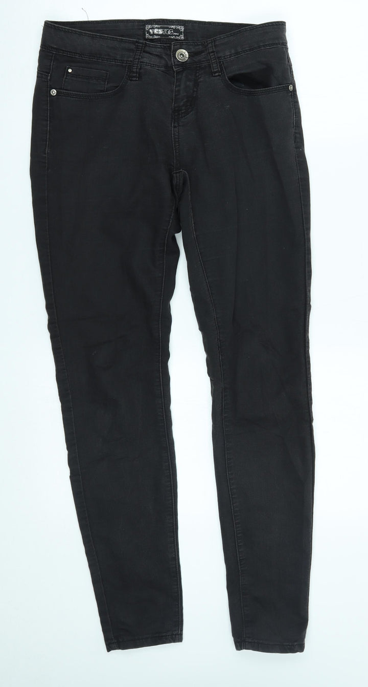 yesyes Womens Grey Straight Jeans Size 8 L29 in
