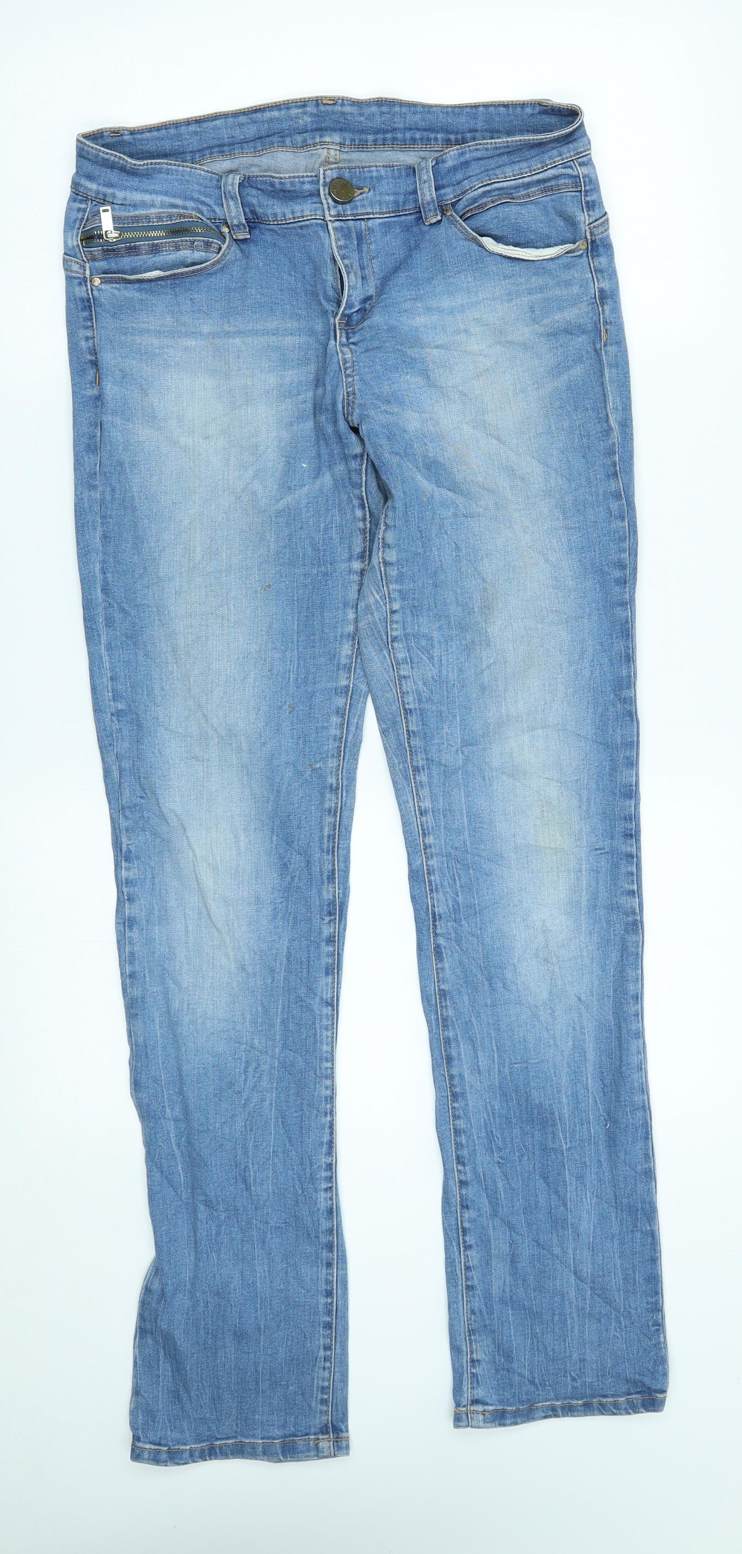 ORSAY Womens Blue   Straight Jeans Size 12 L30 in
