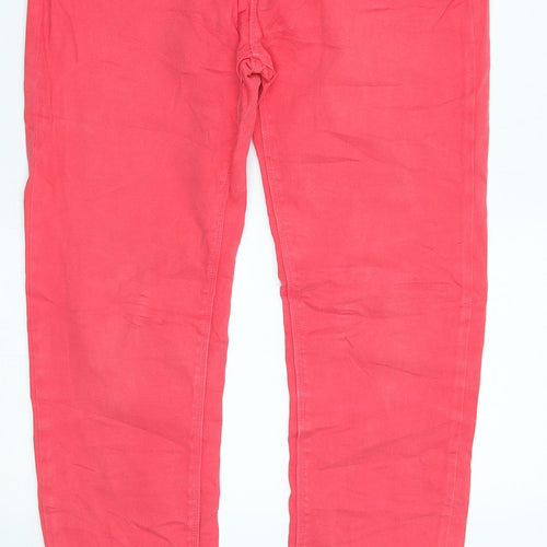 stradivarias Womens Red   Straight Jeans Size 10 L30 in